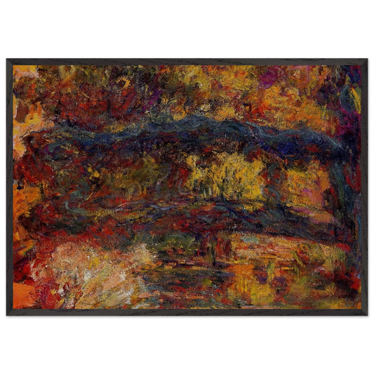 The Japanese Bridge 5 - claude monet Framed Art Print – Black Wooden Frame - Default Title - -Framed Art Print