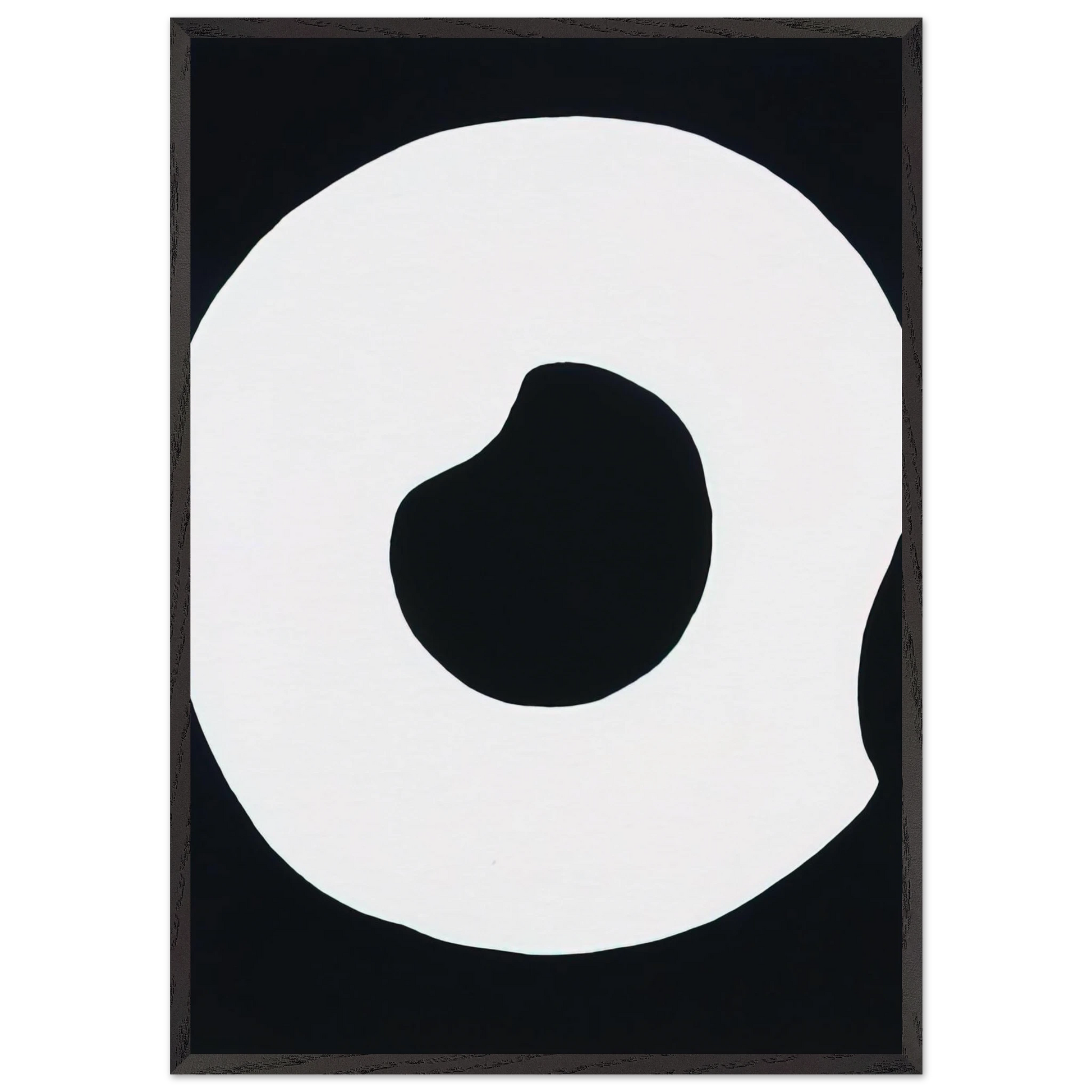 Untitled - 1969 N8 - Jiro Yoshihara Framed Art Print – Black Wooden Frame - Default Title - -Framed Art Print