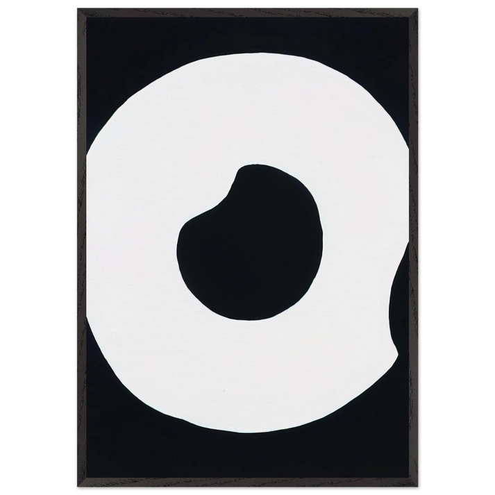 Untitled - 1969 N8 - Jiro Yoshihara 70x100 cm / 28x40 inches Framed Art Print – Black Wooden Frame