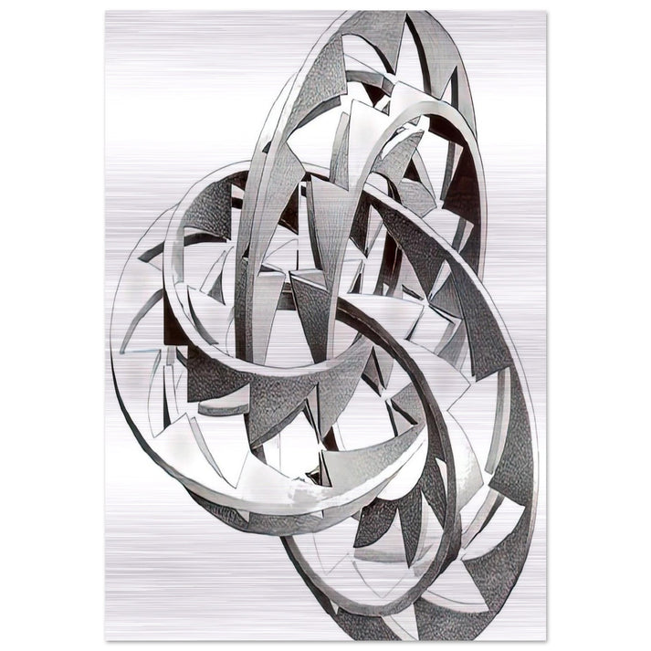KNOT - MC Escher Brushed Aluminum Print - 70x100 cm / 28x40 inches | MC Escher Aluminum Print | MC Escher Prints