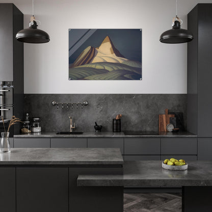 Isolation Peak, Rocky Mountains - 1930 - Lawren Harris Acrylic Print - 70x100 cm / 28x40″ inches | Lawren Harris Wall Art | Lawren Harris Prints