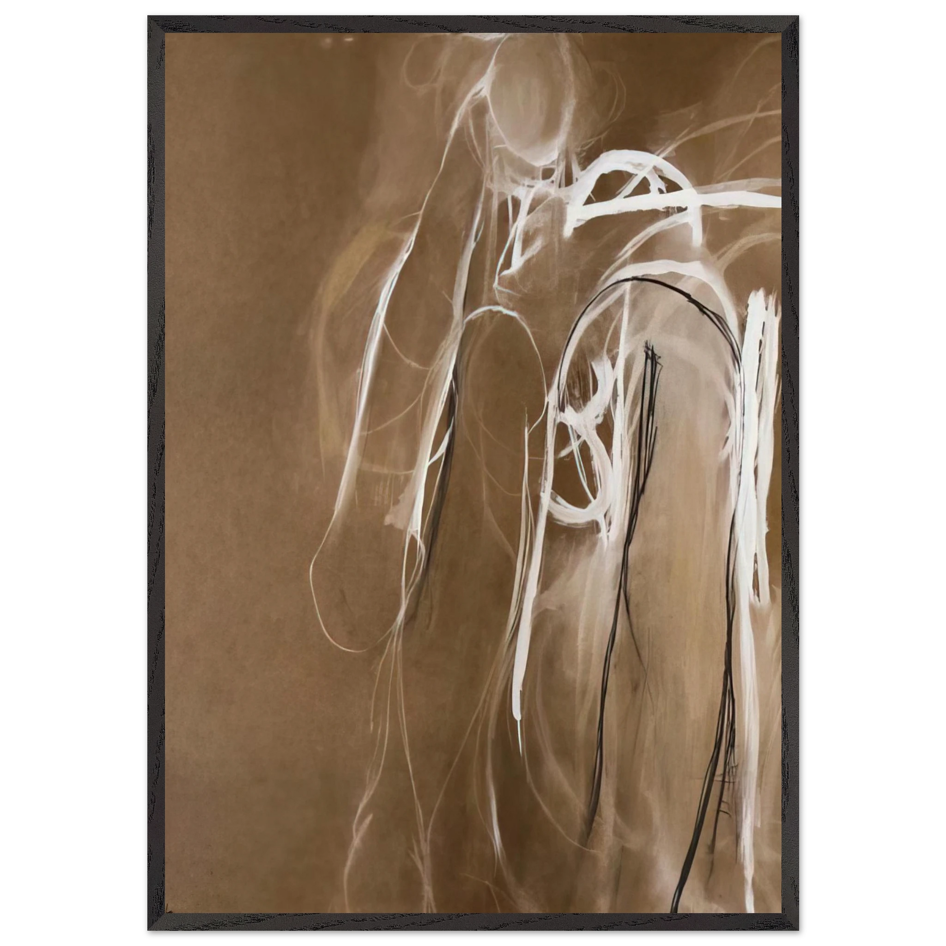 Bathers - 1963 - Brett Whiteley Framed Art Print – Black Wooden Frame - Default Title - -Framed Art Print