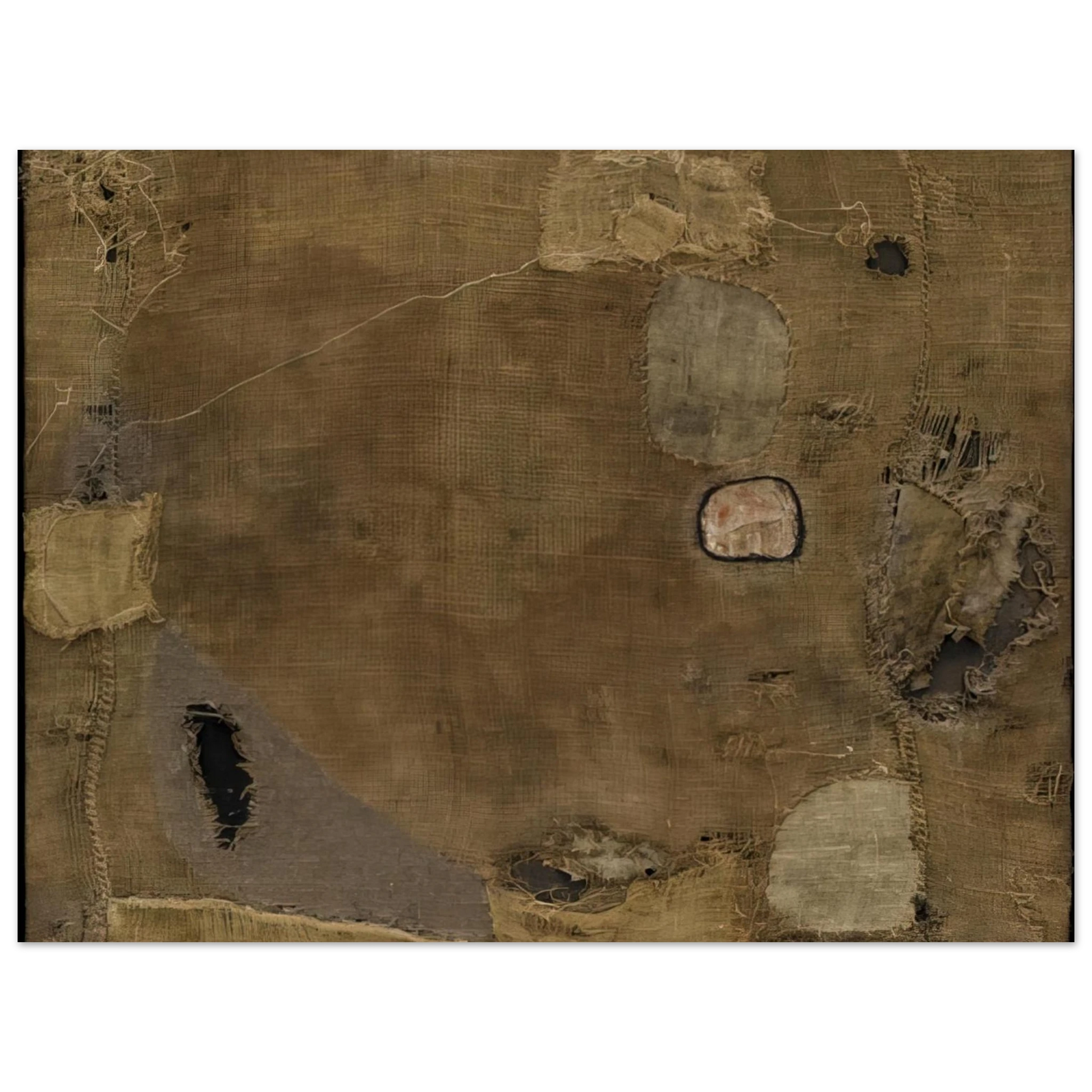 Alberto Burri - Sackcloth - 1953 Fine Art Poster - Default Title