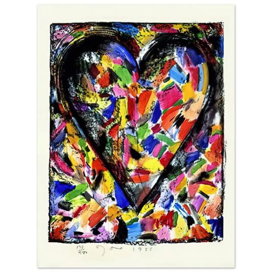 Jim Dine - CONFETTI HEART 1985 Fine Art Poster - Default Title