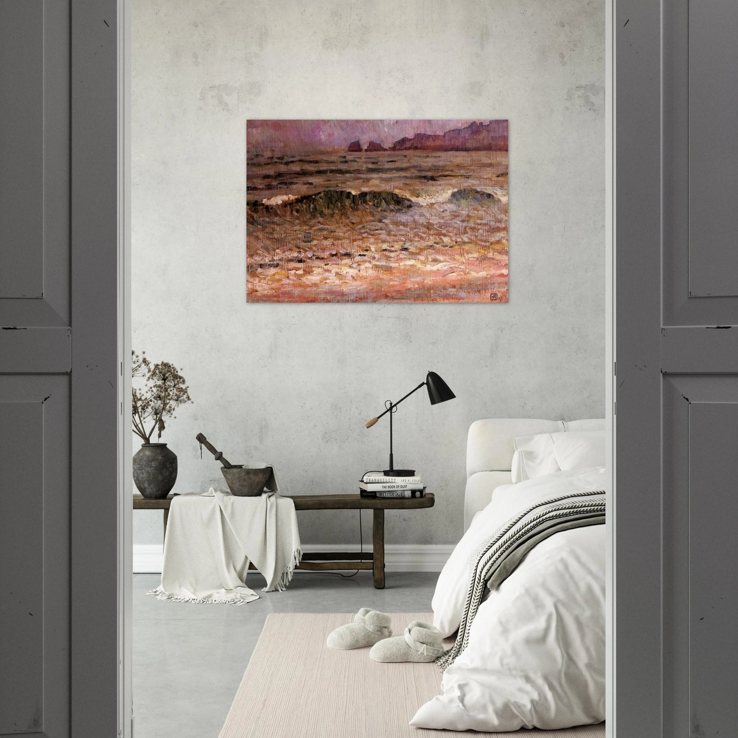 RAIN JERSEY 1907 - Theo van Rysselberghe Brushed Aluminum Print - 70x100 cm / 28x40 inches | Theo van Rysselberghe Aluminum Print | Theo van Rysselberghe Prints