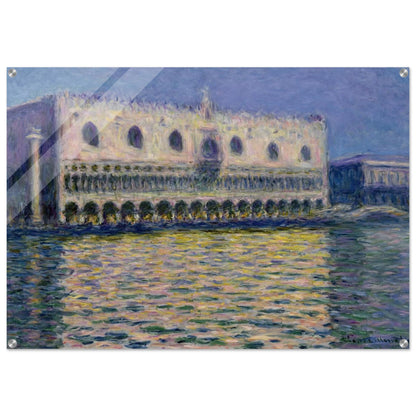 The Palazzo Ducale - claude monet Acrylic Print - 70x100 cm / 28x40″ inches