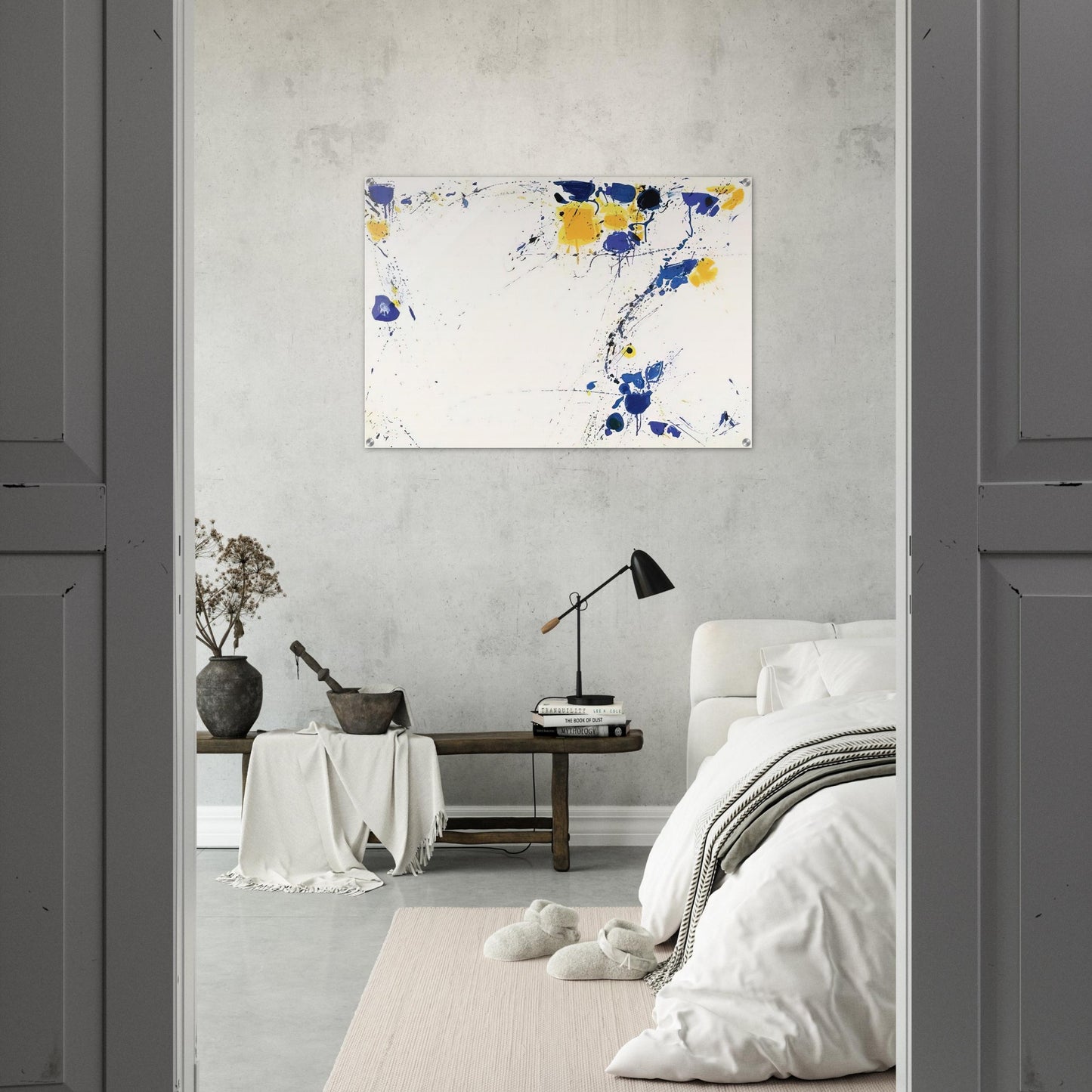 Foot Print - Sam Francis Acrylic Print - 70x100 cm / 28x40″ inches | Sam Francis Wall Art | Sam Francis Prints