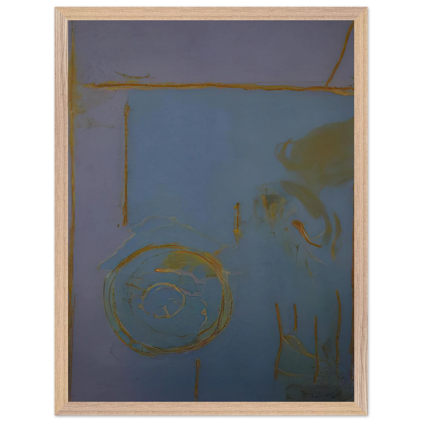 Helen Frankenthaler - Guadalupe - 1989 Wall art - 40x50 cm / 16x20 Inches - Premium Wooden Framed Poster With Fine Art Paper - Wood frame