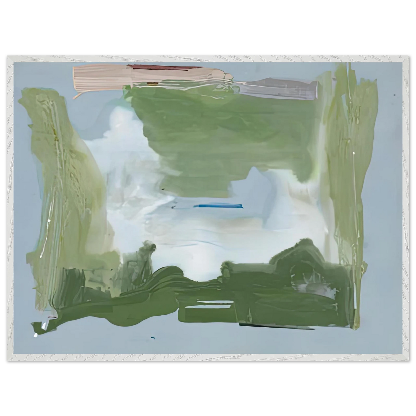Helen Frankenthaler - Lush Spring, 1975- Wall Art - 21x29.7 cm / 8x12" - Premium Wooden Framed Poster With Fine Art Paper - Wood frame
