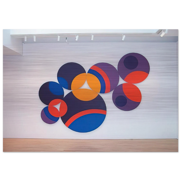 Constellation Twelve Circles - 1969 - Leon Polk Smith Brushed Aluminum Print - 70x100 cm / 28x40 inches | Leon Polk Smith Aluminum Print | Leon Polk Smith Prints