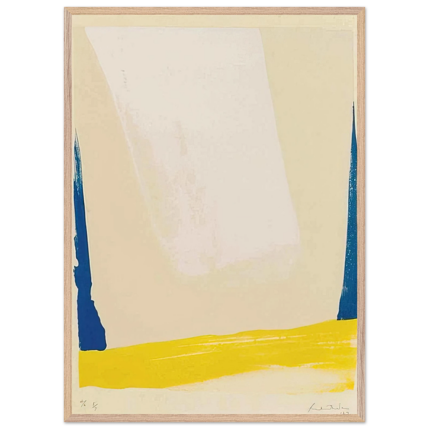 Helen Frankenthaler - White Portal - 1967 Wall art - 28x43  cm / XL (11x17 inches) - Fine Art Poster - -