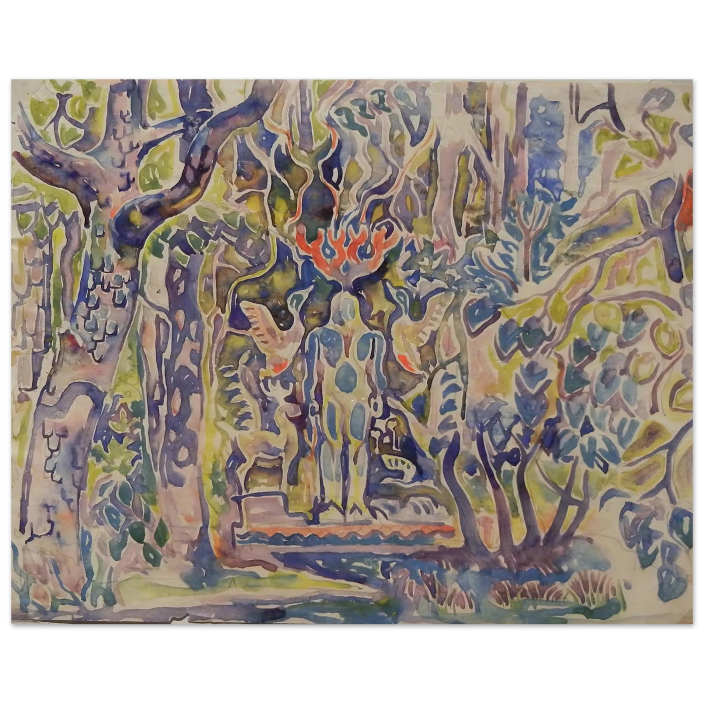 Walter Inglis Anderson - Walter Anderson Wall art - 50x70 cm / 20x28 Inches - Premium Wooden Framed Poster With Fine Art Paper - White frame