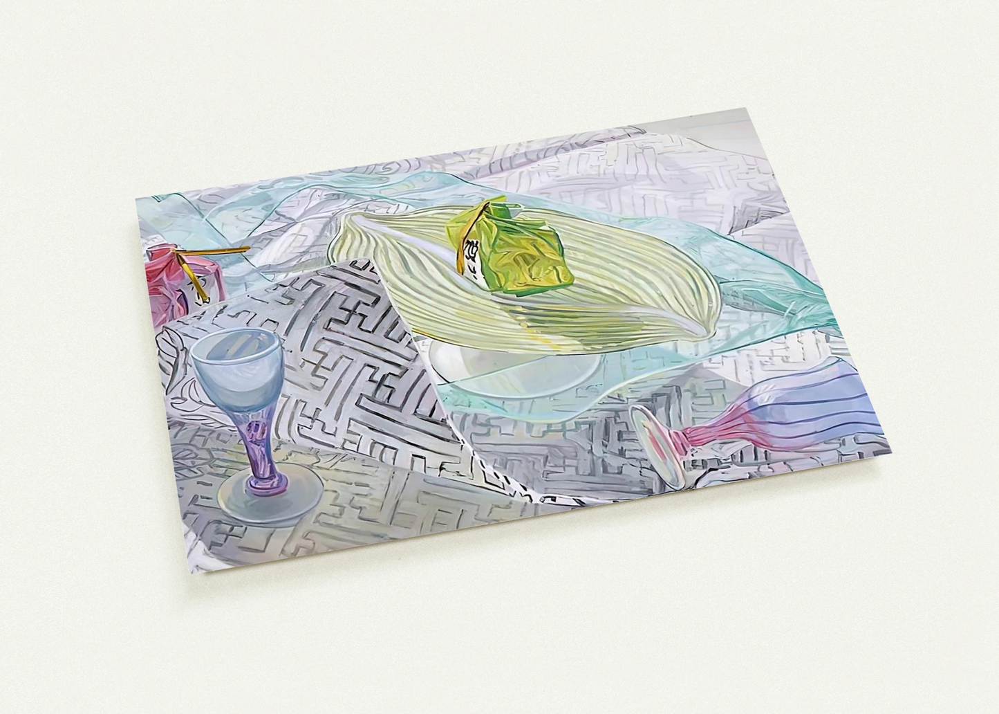 DISHES FROM JAPAN 2003 By Janet Fish Pack of 10 Post Cards | Janet Fish Post Cards | A6 (10.5 x 14.8 cm) - 4.1 x 5.8 inches