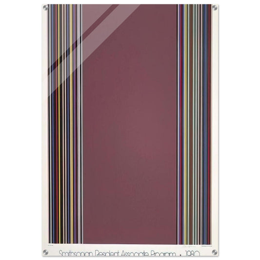 Smithsonian Resident Associates Program 1980 15th Anniversary Poster - 1980 - Gene Davis Acrylic Print - 70x100 cm / 28x40″ inches | Gene Davis Wall Art | Gene Davis Prints