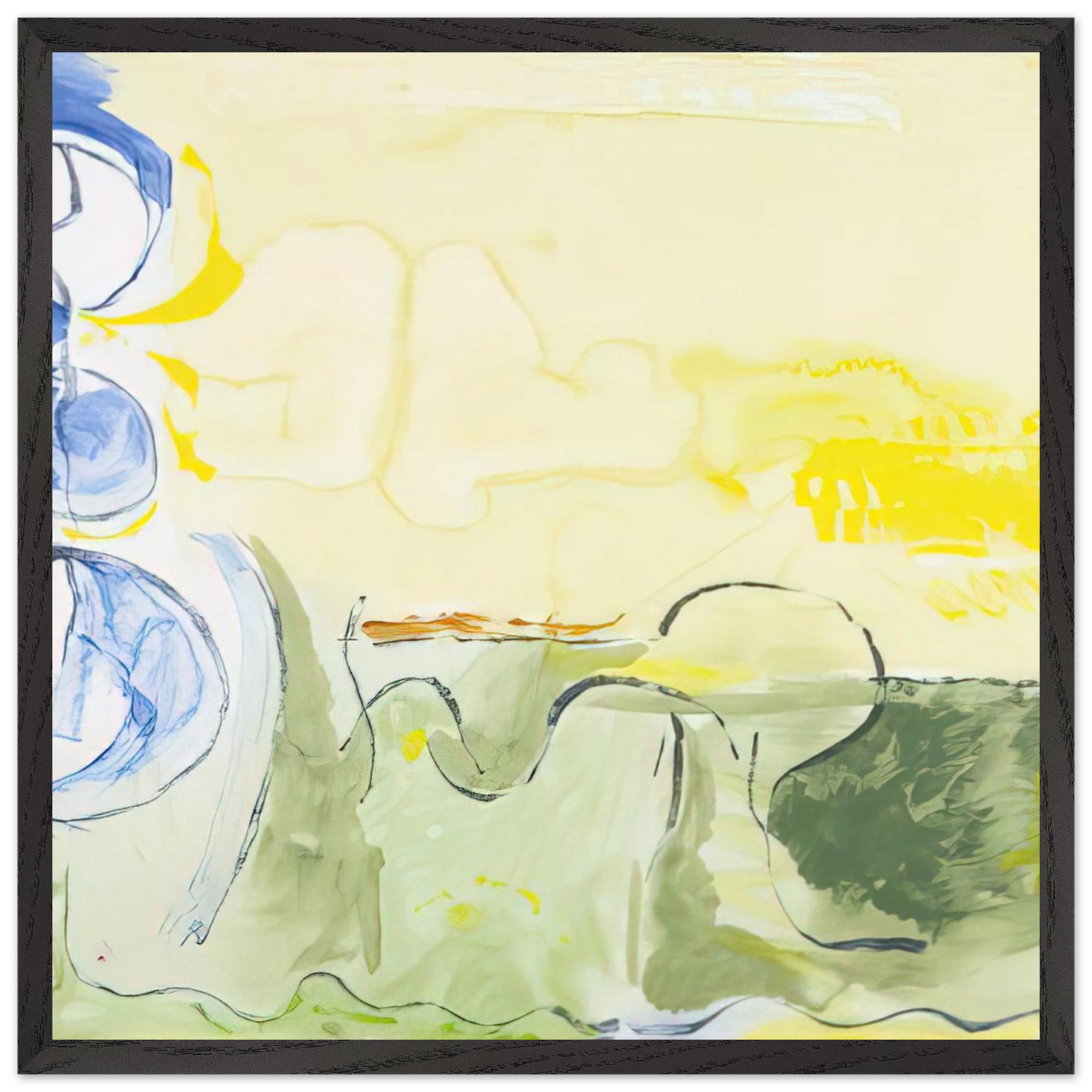 Helen Frankenthaler - Flotilla - 2006 Wall art - 15x20 cm / 6x8 inches - Premium Wooden Framed Poster With Fine Art Paper - Wood frame