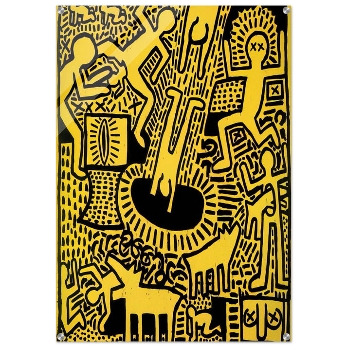 UNTITLED 1981 - Keith Haring Acrylic Print - 70x100 cm / 28x40″ inches