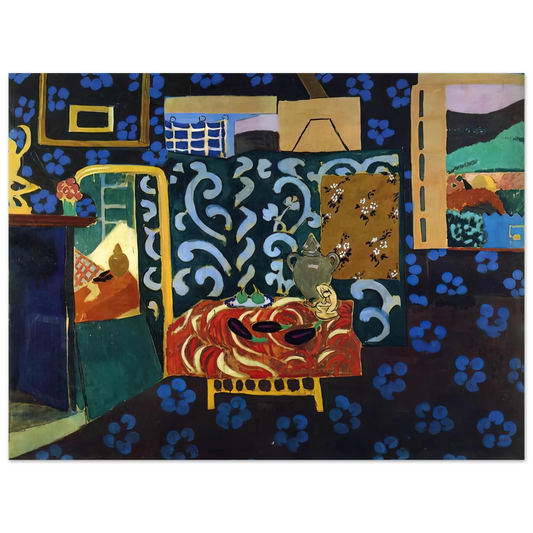 Henri Matisse - STILL LIFE WITH AUBERGINES 1911 Fine Art Poster - Default Title