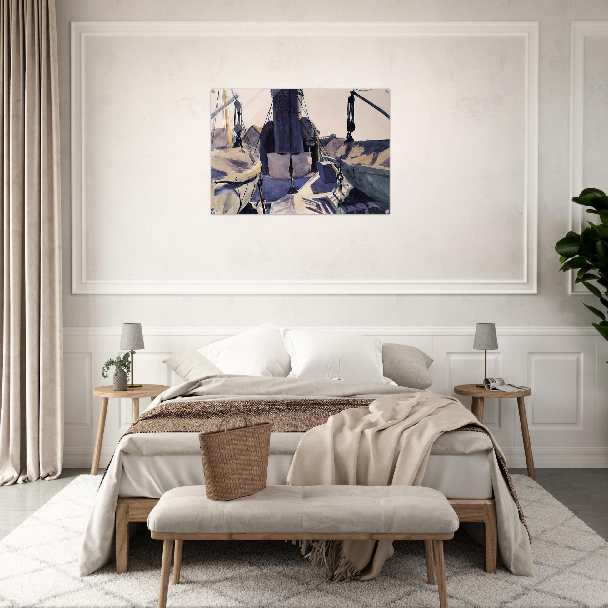 Funnel of Trawler - Edward Hopper Acrylic Print - 70x100 cm / 28x40″ inches | Edward Hopper Wall Art | Edward Hopper Prints