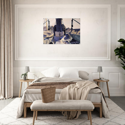 Funnel of Trawler - Edward Hopper Acrylic Print - 70x100 cm / 28x40″ inches | Edward Hopper Wall Art | Edward Hopper Prints