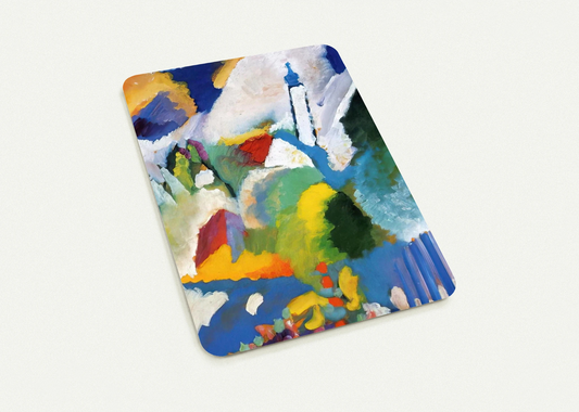 MURNAU WITH A CHURCH 1910 By Wassily Kandinsky Pack of 10 Post Cards | Wassily Kandinsky Post Cards | A6 (10.5 x 14.8 cm) - 4.1 x 5.8 inches