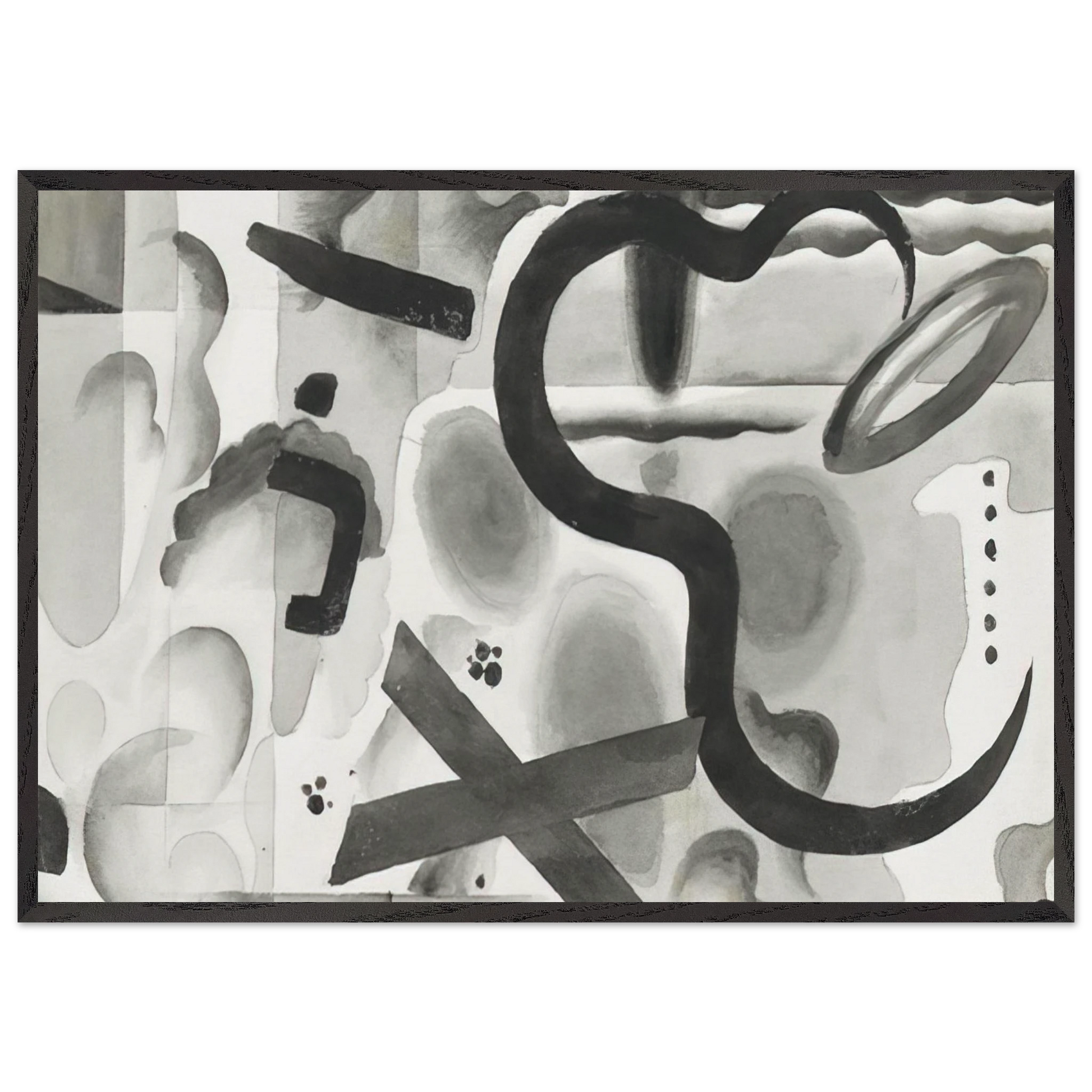 Untitled - Dada - Julius Evola Framed Art Print – Black Wooden Frame - Default Title - -Framed Art Print