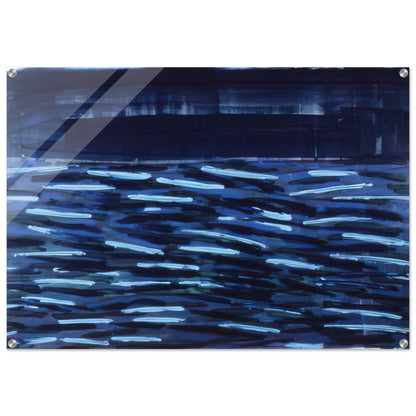 Flowers Of The Deep - 1984 - Ronnie Landfield Acrylic Print - 70x100 cm / 28x40″ inches | Ronnie Landfield Wall Art | Ronnie Landfield Prints