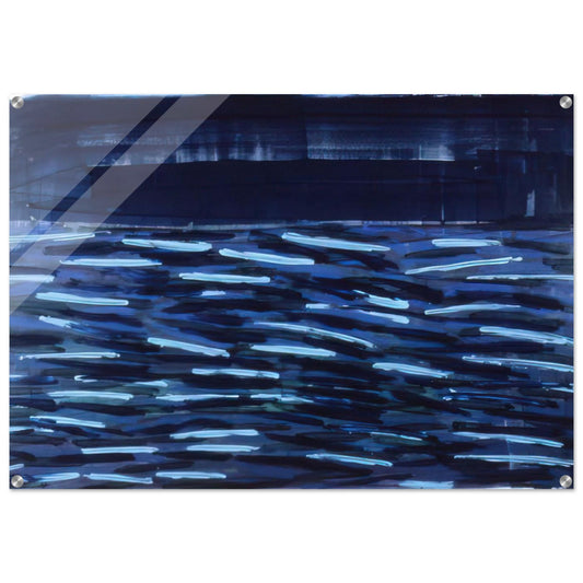 Flowers Of The Deep - 1984 - Ronnie Landfield Acrylic Print - 70x100 cm / 28x40″ inches | Ronnie Landfield Wall Art | Ronnie Landfield Prints