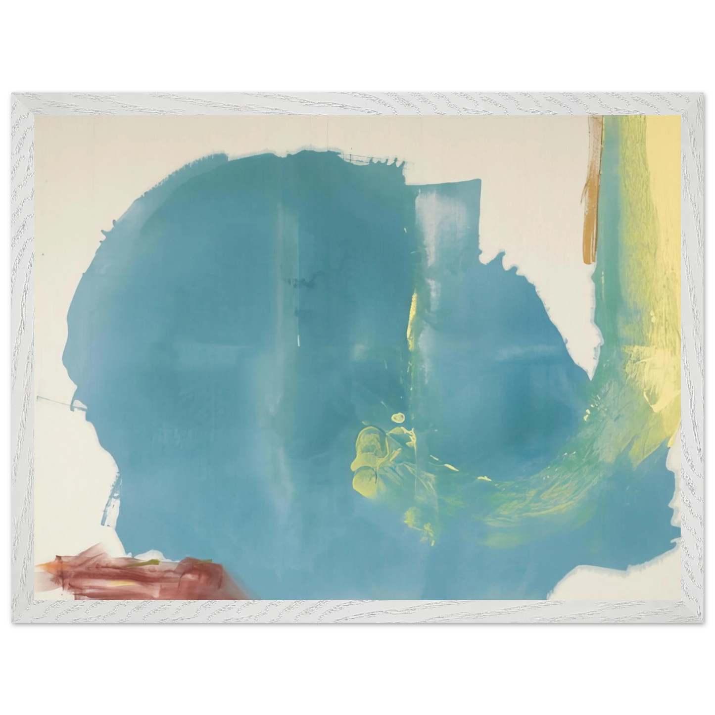 Helen Frankenthaler - Where Necessary - 1977 Wall art - 50x70 cm / 20x28 inches - Premium Wooden Framed Poster With Fine Art Paper - Wood frame