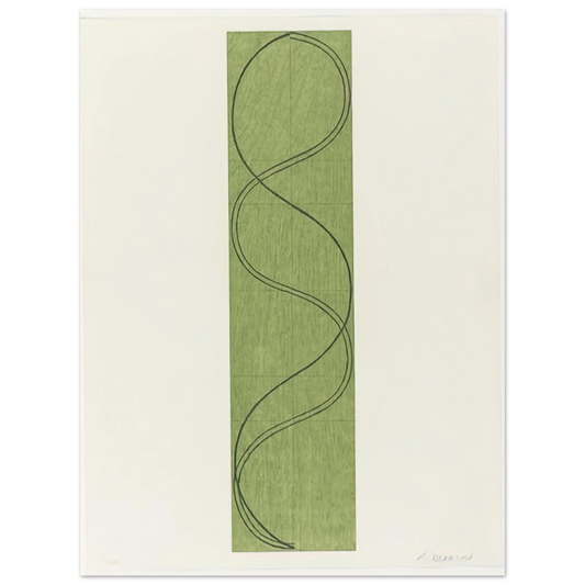 Robert Mangold - GREEN COLUMN FIGURE 2003 Fine Art Poster - Default Title
