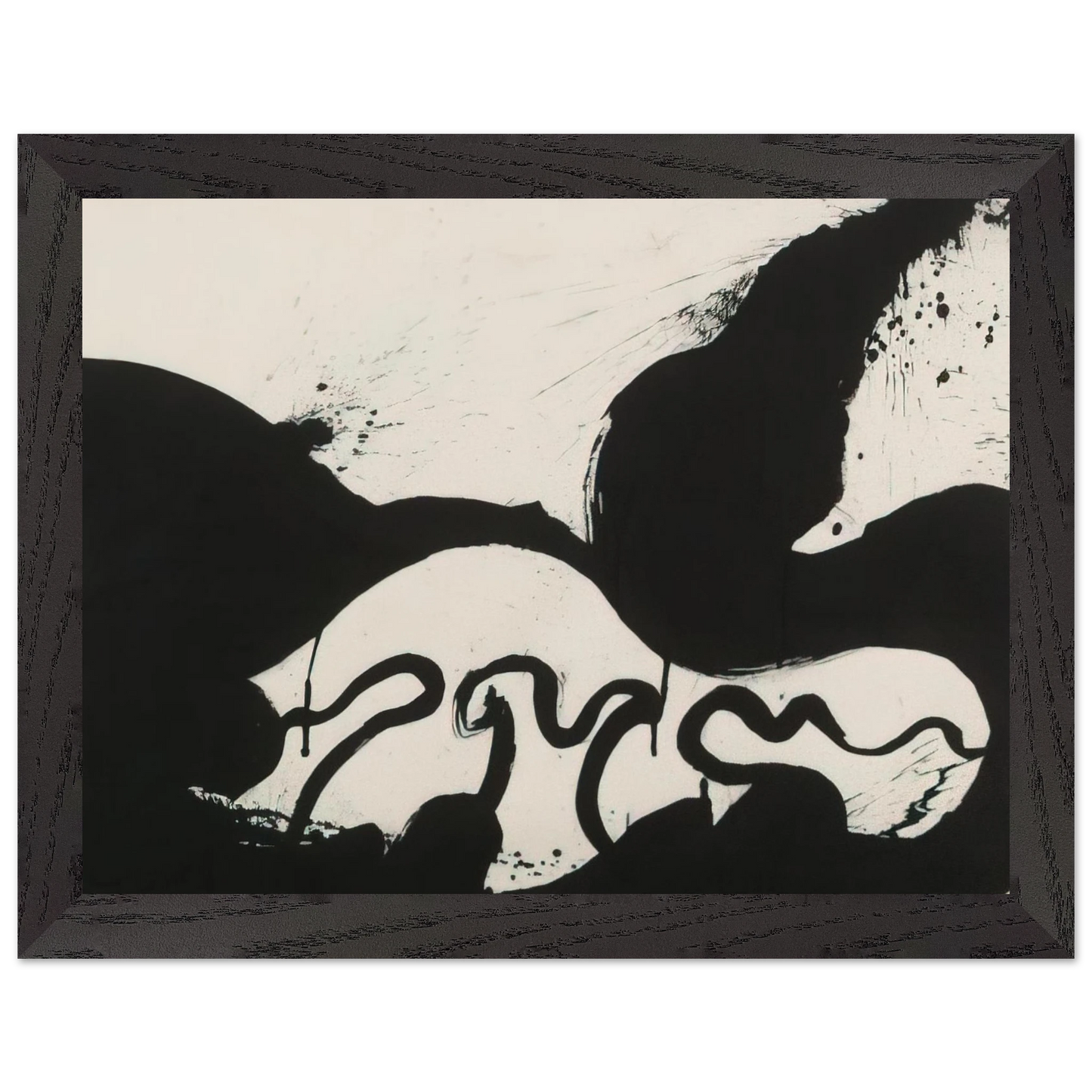 Helen Frankenthaler - Untitled - 1973 Wall art - 60x80 cm / 24x32 inches - Premium Wooden Framed Poster With Fine Art Paper - White frame