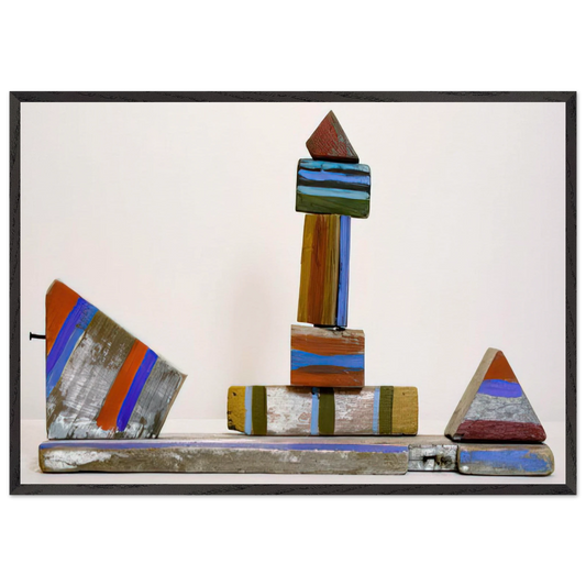 Untitled - 1970 N8 - Betty Parsons Framed Art Print – Black Wooden Frame - Default Title - -Framed Art Print