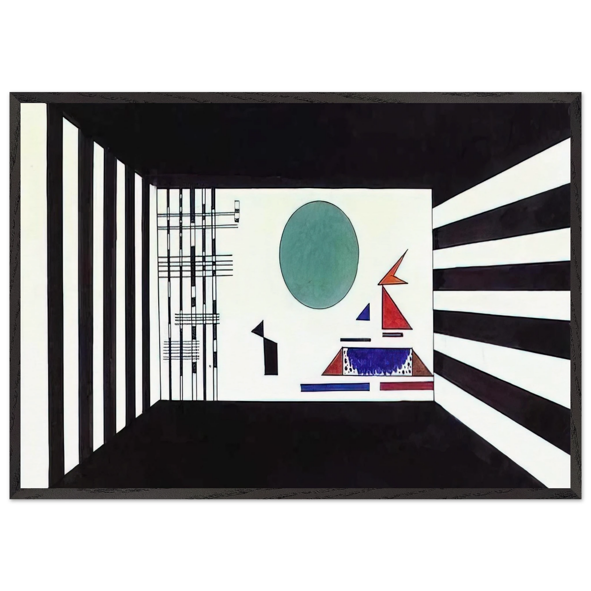 NOTDETECTED189367 - Wassily Kandinsky Framed Art Print – Black Wooden Frame - Default Title - -Framed Art Print