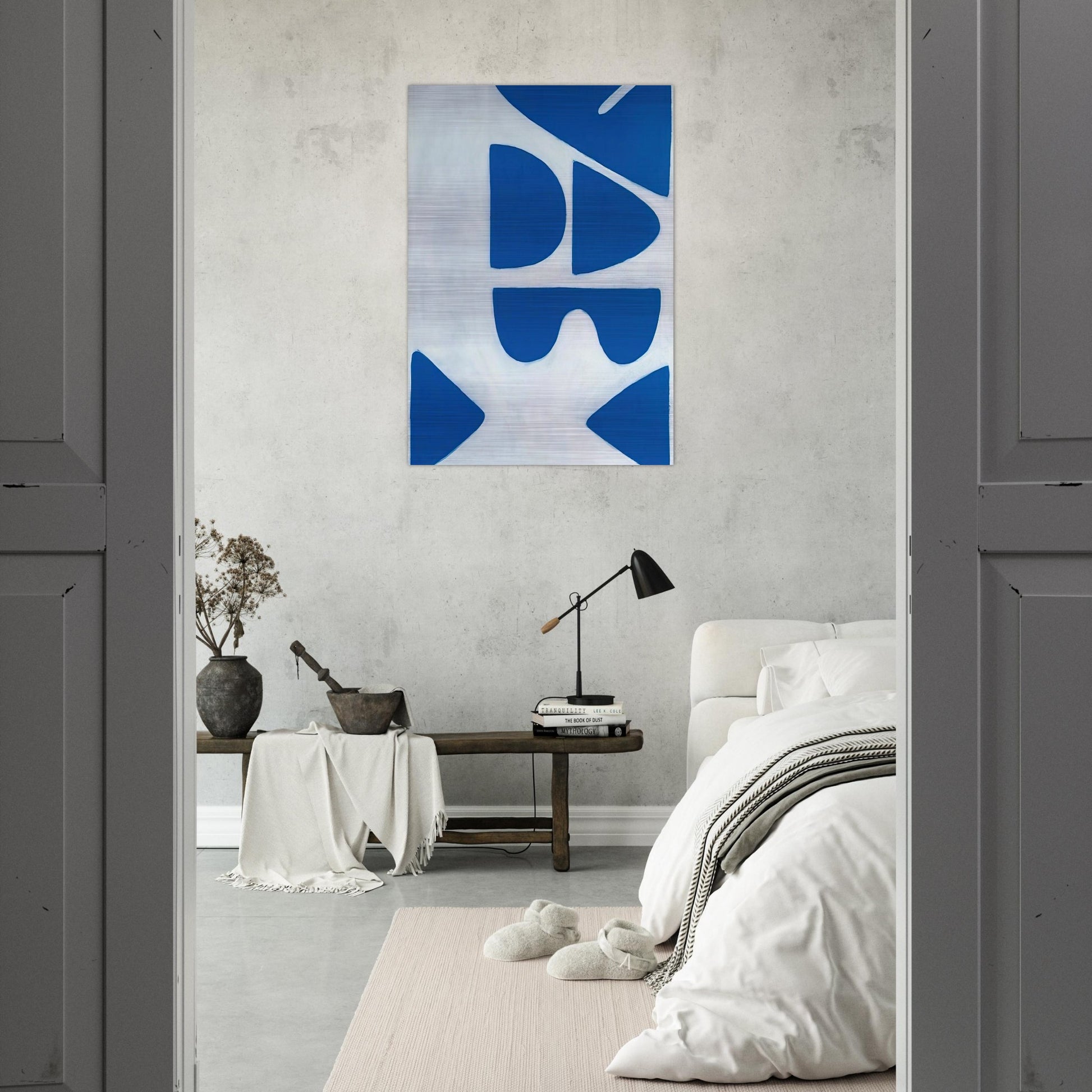 Berlin Blues 6 - 1966 - William Scott Brushed Aluminum Print - 70x100 cm / 28x40 inches | William Scott Aluminum Print | William Scott Prints