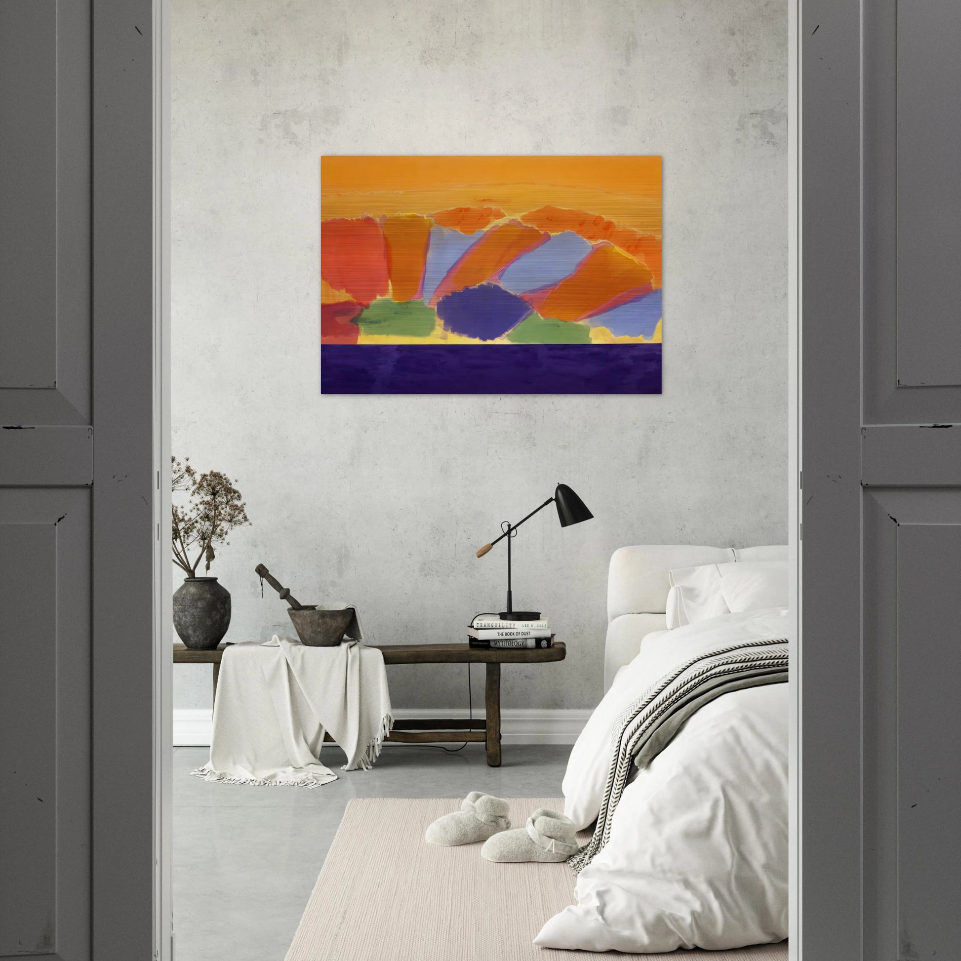 Uriel - 1978 - Ronnie Landfield Brushed Aluminum Print - 70x100 cm / 28x40 inches | Ronnie Landfield Aluminum Print | Ronnie Landfield Prints
