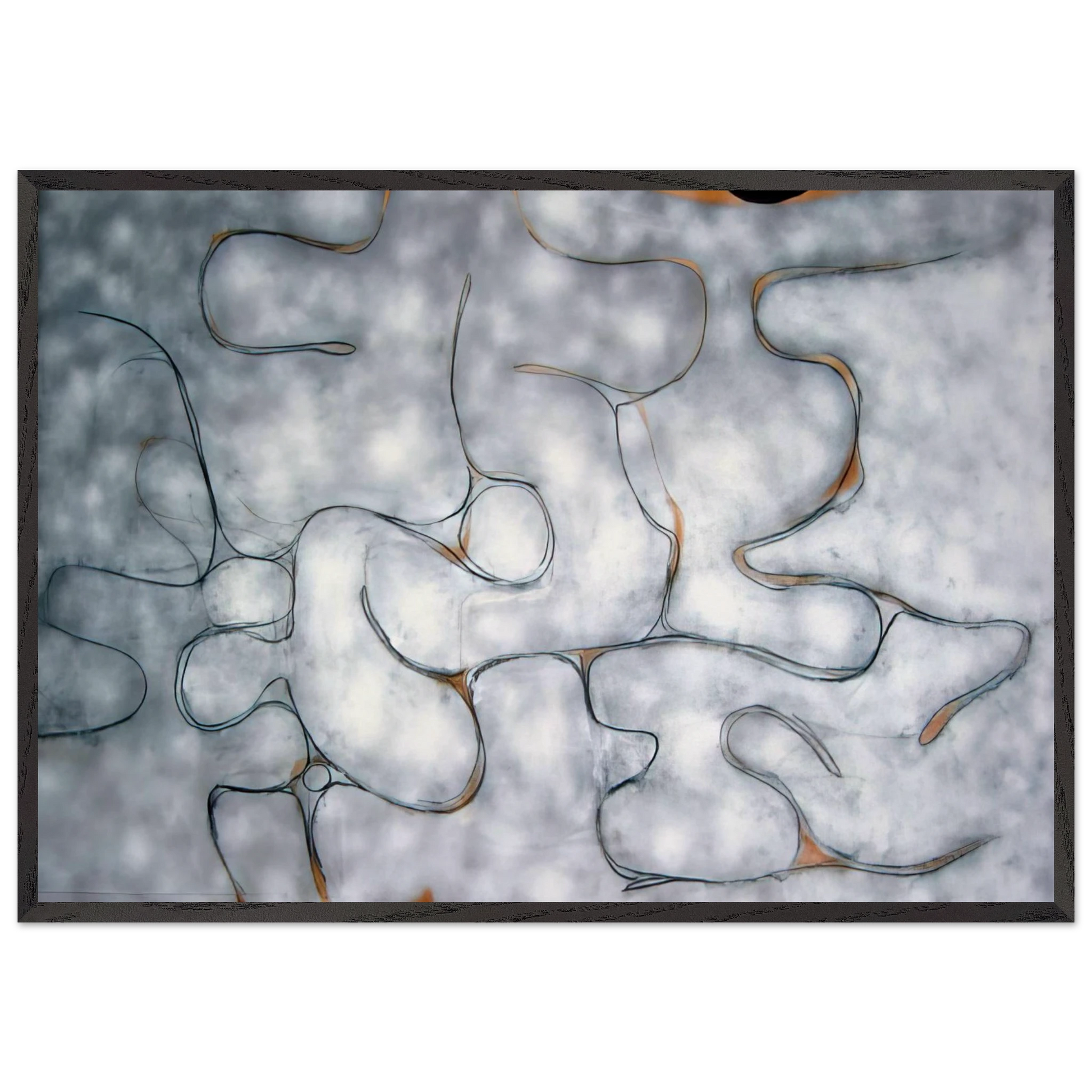 Grey Symphony - 1975 - Victor Pasmore Framed Art Print – Black Wooden Frame - Default Title - -Framed Art Print