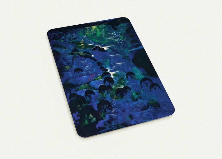 Beneath an Emerald Sky By Eyvind Earle Pack of 10 Post Cards | Eyvind Earle Post Cards | A6 (10.5 x 14.8 cm) - 4.1 x 5.8 inches