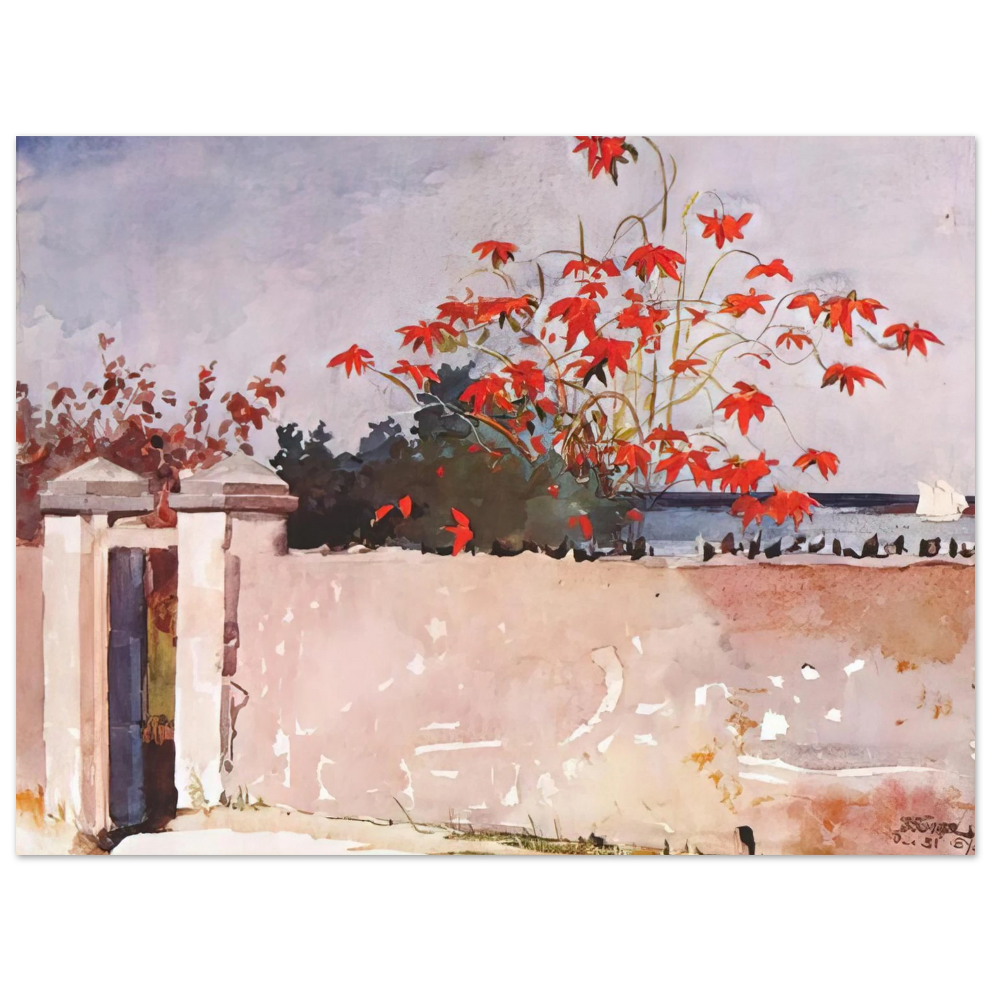 Winslow Homer - A WALL NASSAU Fine Art Poster - Default Title