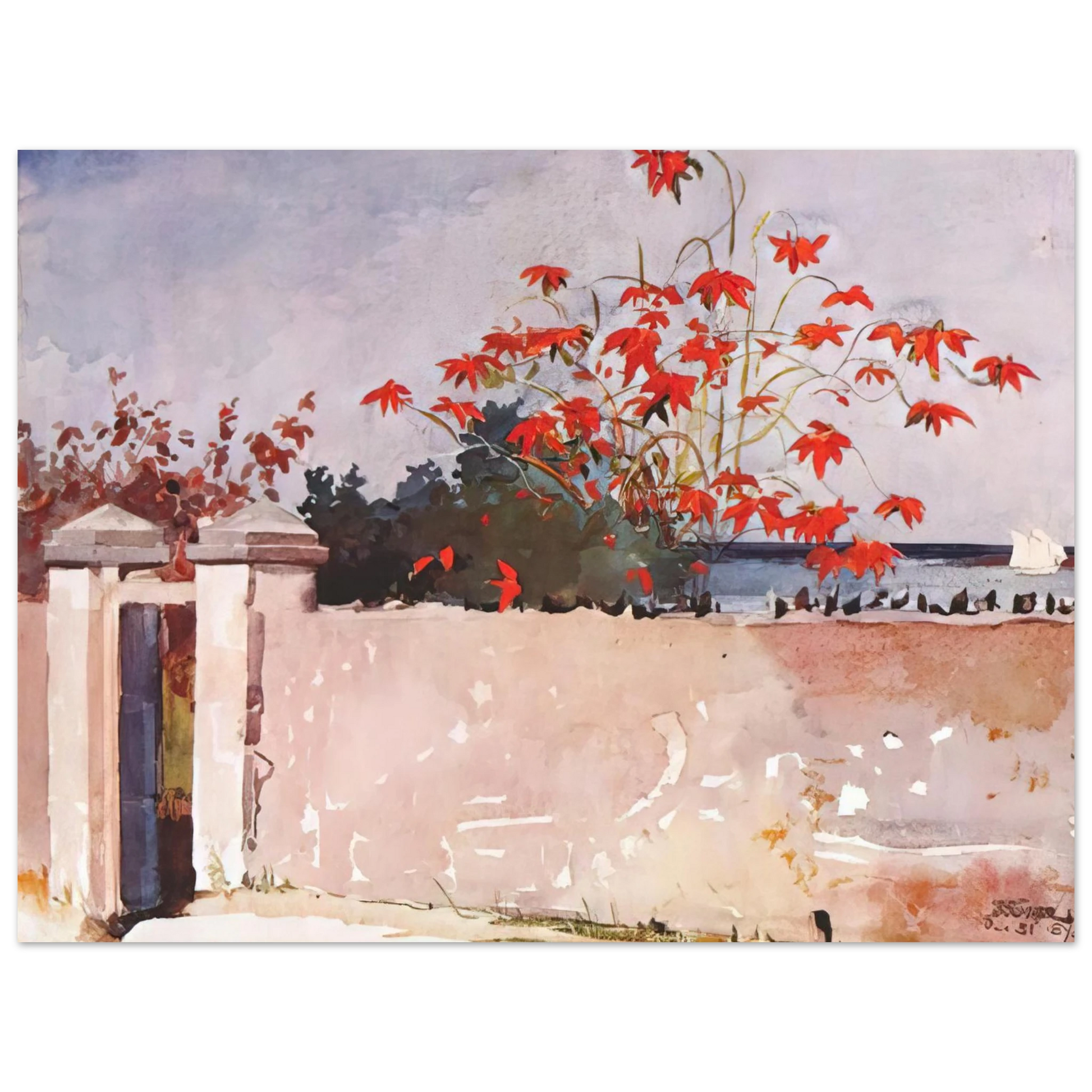 Winslow Homer - A WALL NASSAU Fine Art Poster - Default Title