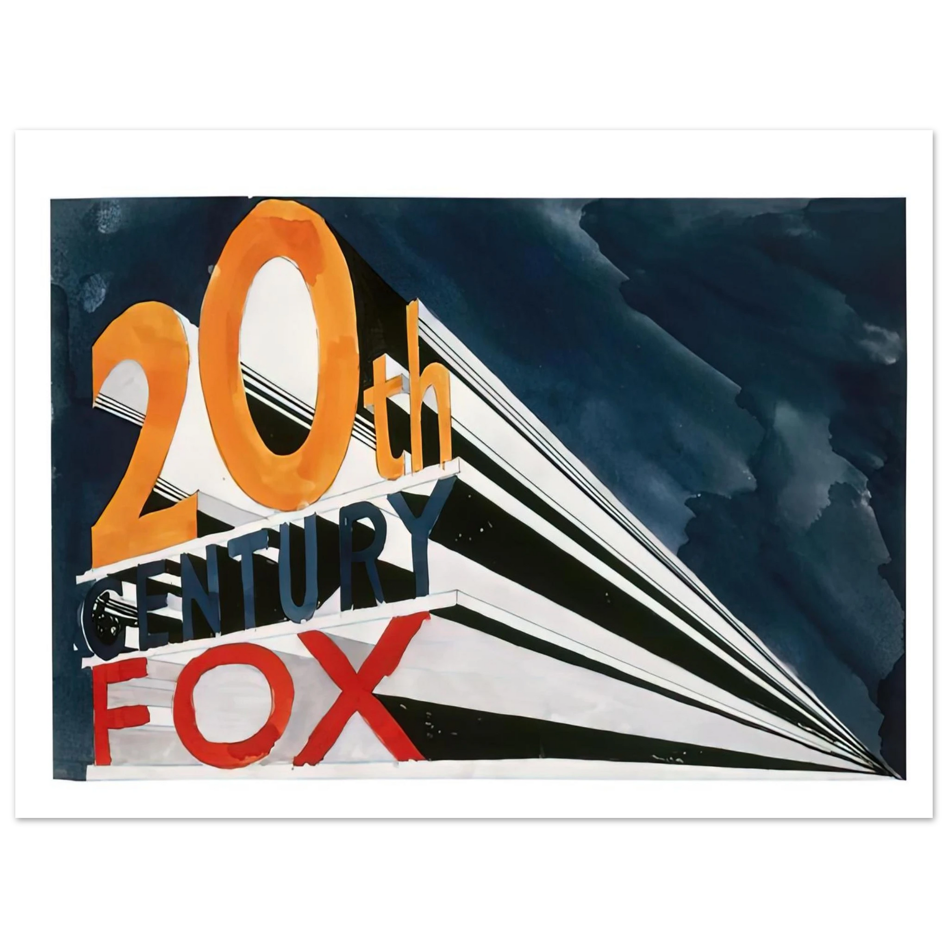 Edward Ruscha - 20TH CENTURY FOX 1962 Fine Art Poster - Default Title
