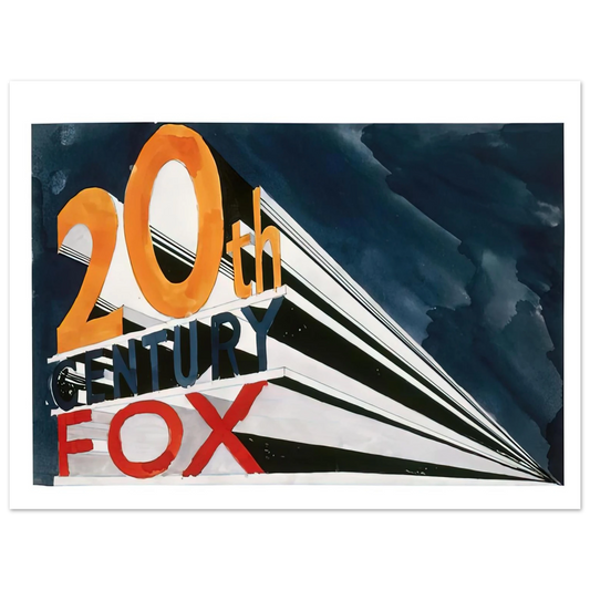 Edward Ruscha - 20TH CENTURY FOX 1962 Fine Art Poster - Default Title