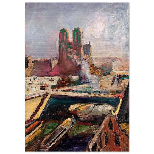 NOTRE DAME 1900 - Henri Matisse Brushed Aluminum Print - 70x100 cm / 28x40 inches | Henri Matisse Aluminum Print | Henri Matisse Prints