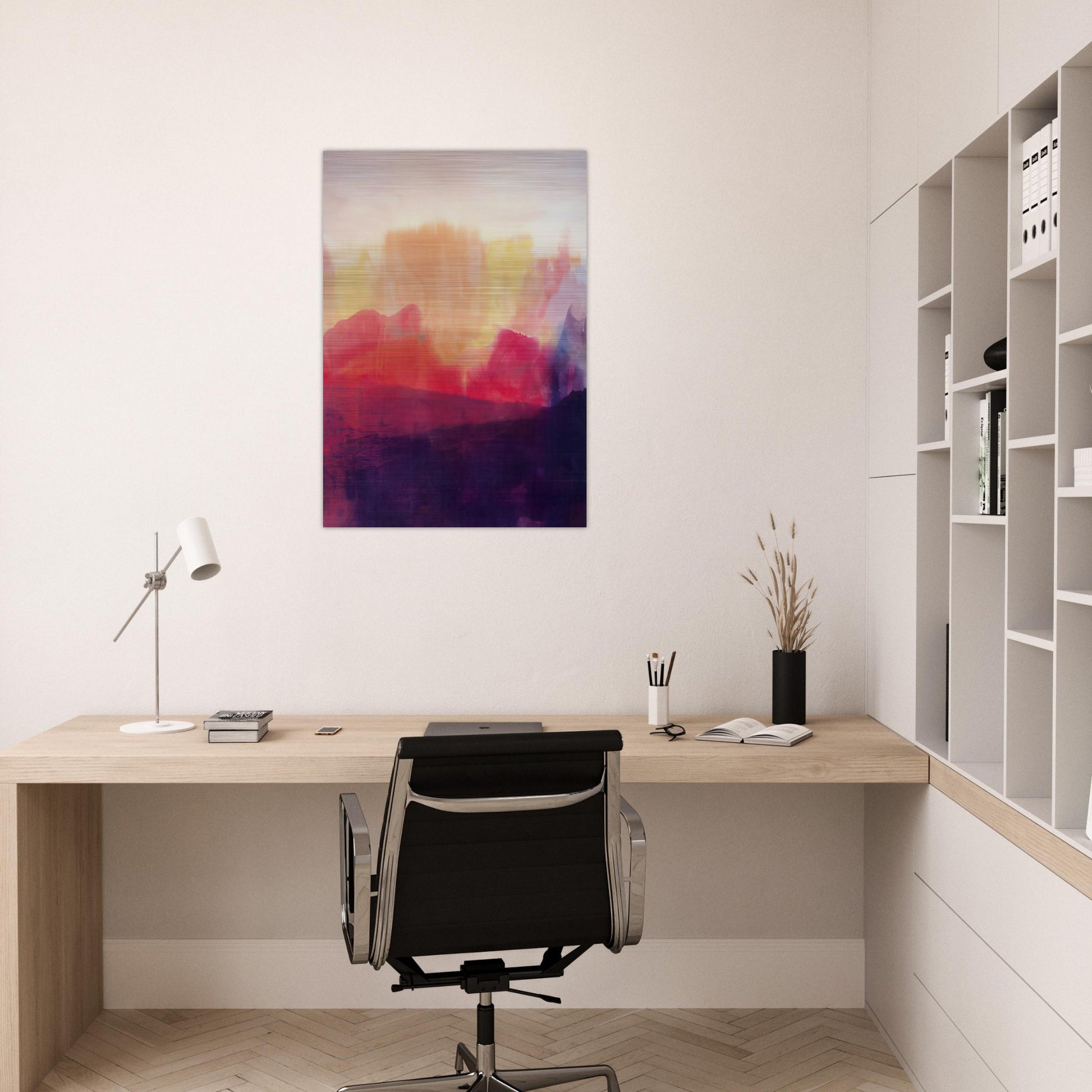 The Source - 1993 - Ronnie Landfield Brushed Aluminum Print - 70x100 cm / 28x40 inches | Ronnie Landfield Aluminum Print | Ronnie Landfield Prints