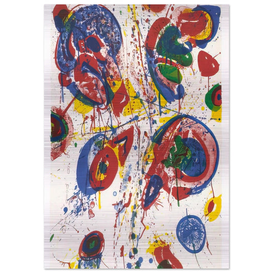 Bright Nothing - Sam Francis Brushed Aluminum Print - 70x100 cm / 28x40 inches | Sam Francis Aluminum Print | Sam Francis Prints