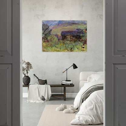 The House Seen through the Roses - claude monet Acrylic Print - 70x100 cm / 28x40″ inches