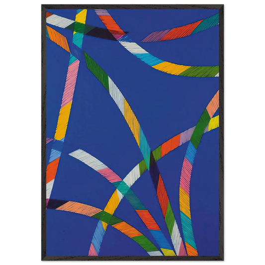 Sistina I - 1987 - Piero Dorazio Framed Art Print – Black Wooden Frame - Default Title - -Framed Art Print