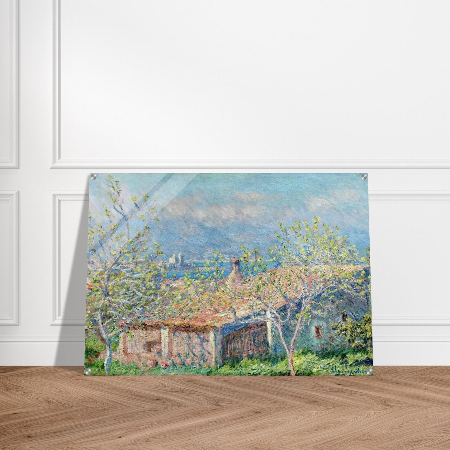 Gardener's House at Antibes - claude monet Acrylic Print - 70x100 cm / 28x40″ inches
