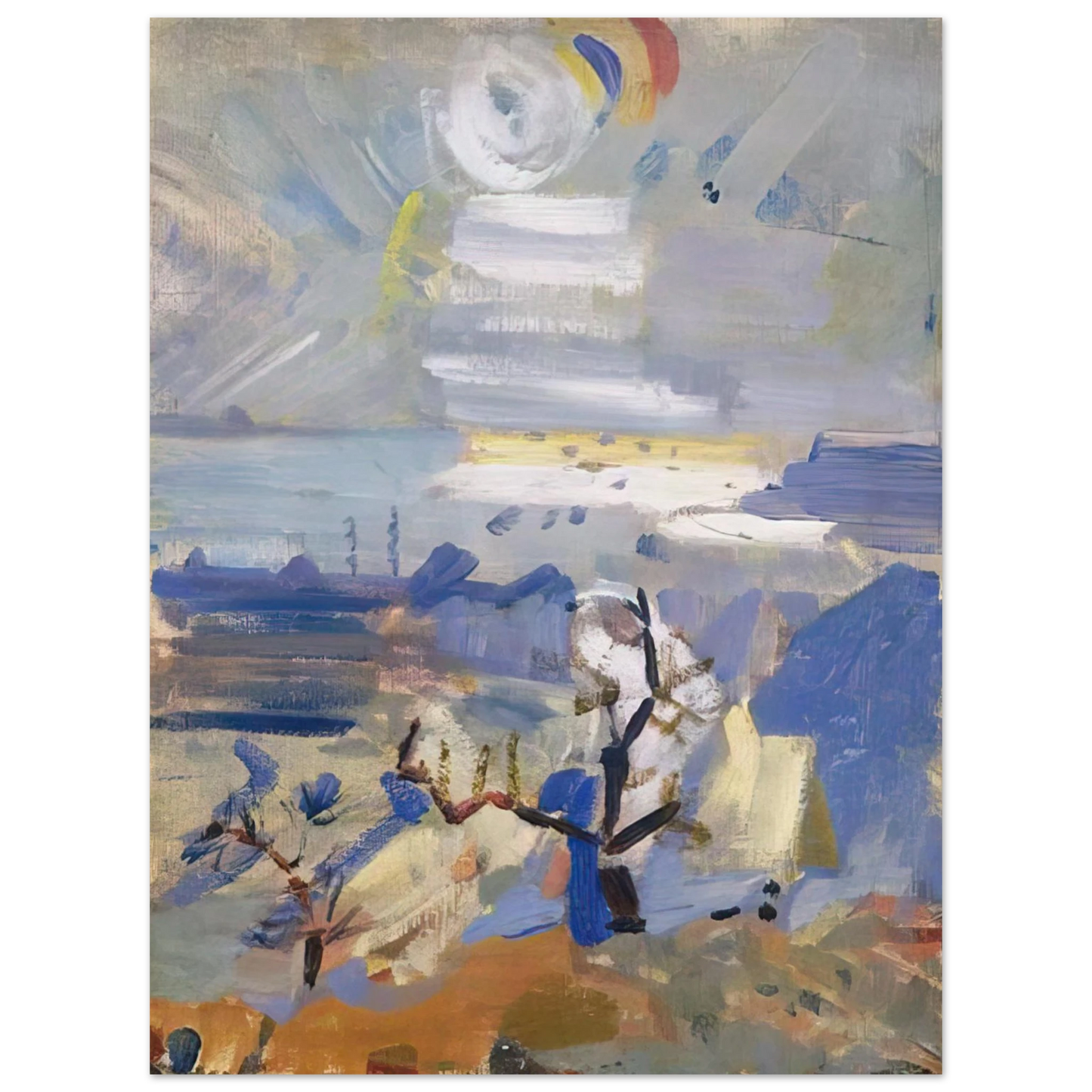 John Marin - Weehawken Sequence, No. 30 - 1916 Fine Art Poster - Default Title