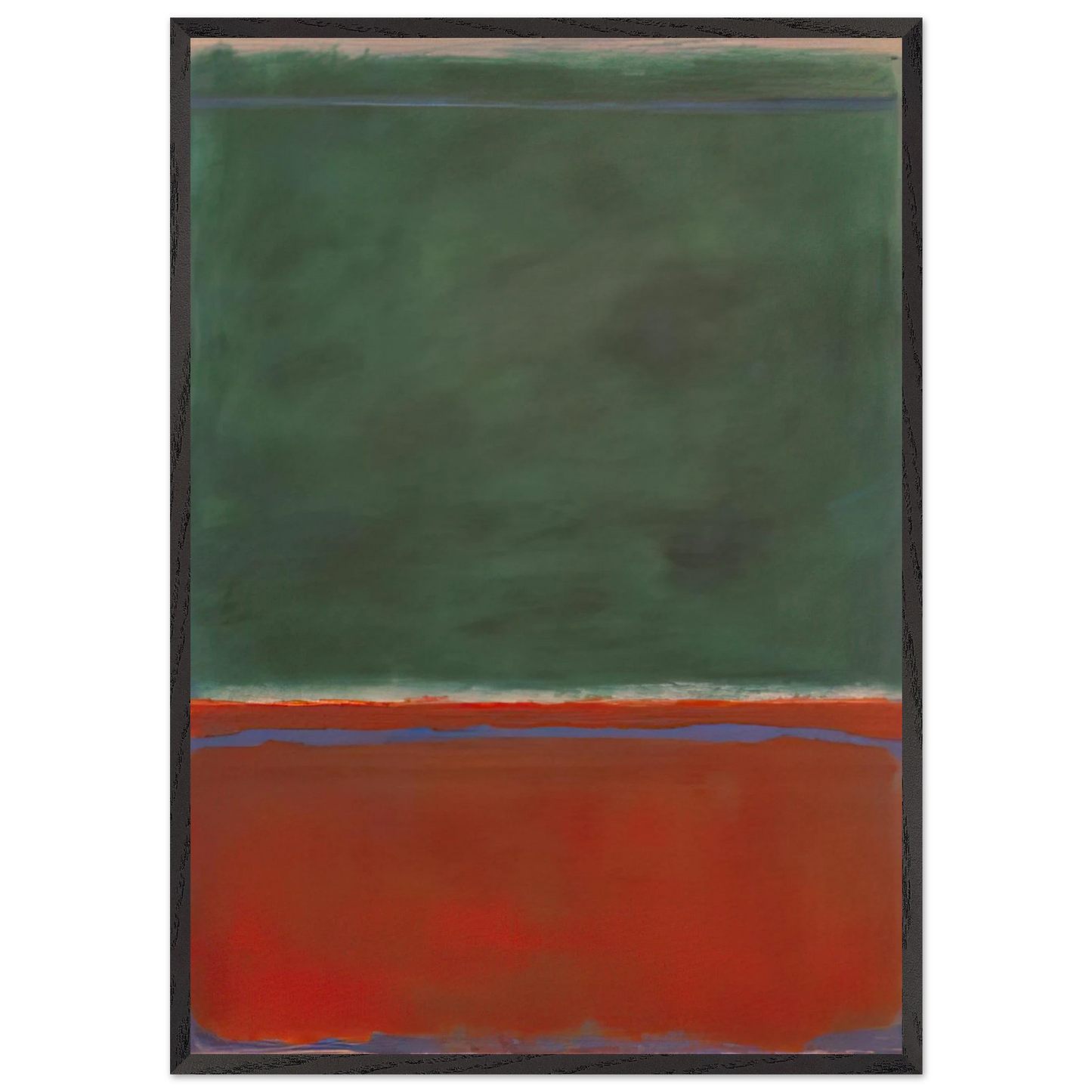 Green and Maroon - 1953 - Mark Rothko Framed Art Print – Black Wooden Frame - Default Title - -Framed Art Print