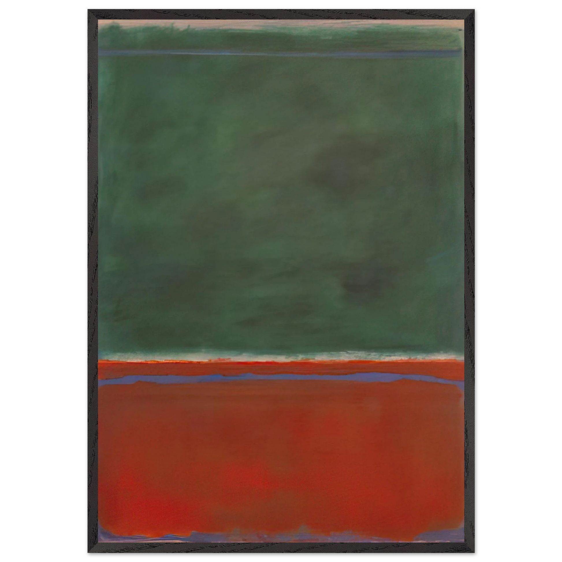 Green and Maroon - 1953 - Mark Rothko Framed Art Print – Black Wooden Frame - Default Title - -Framed Art Print