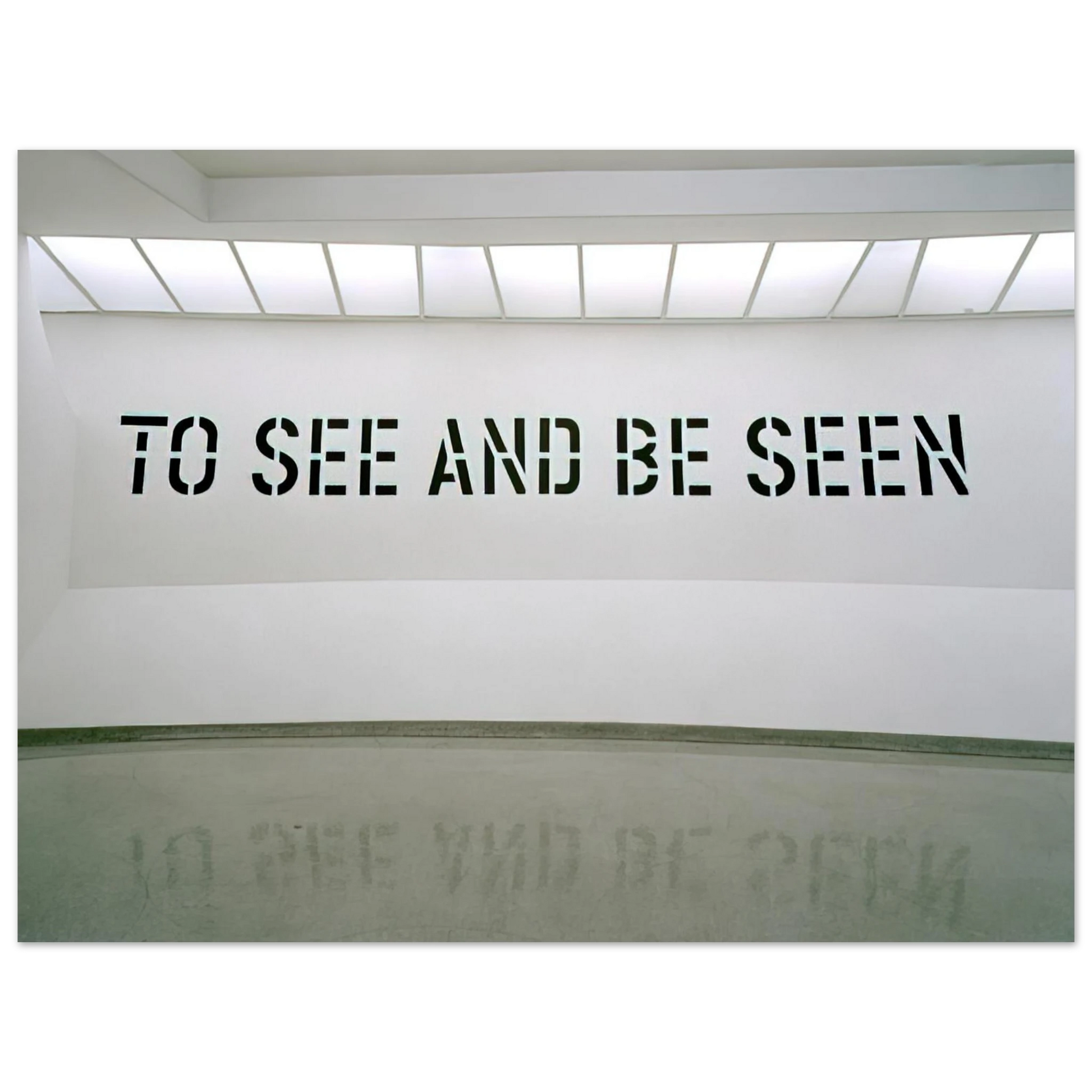 Lawrence Weiner - To See and Be Seen - 1972 Fine Art Poster - Default Title